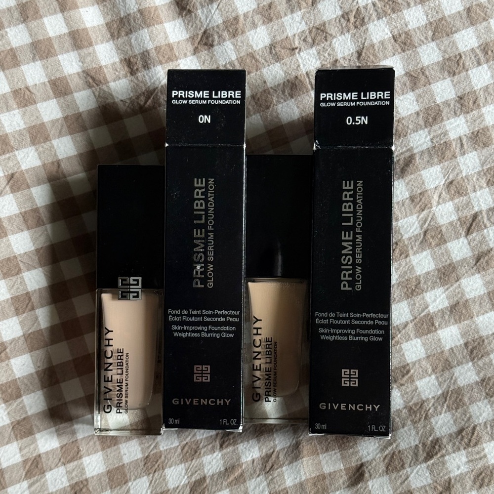 Givenchy Prisme Libre Glow Serum Foundations shades 0N & 0.5N